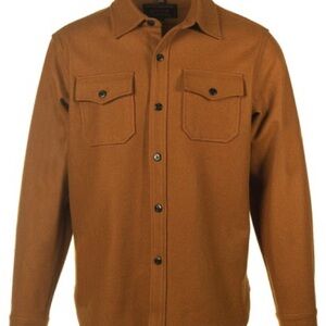 Schott NYC Men's Brown Casual Button Down Shirt